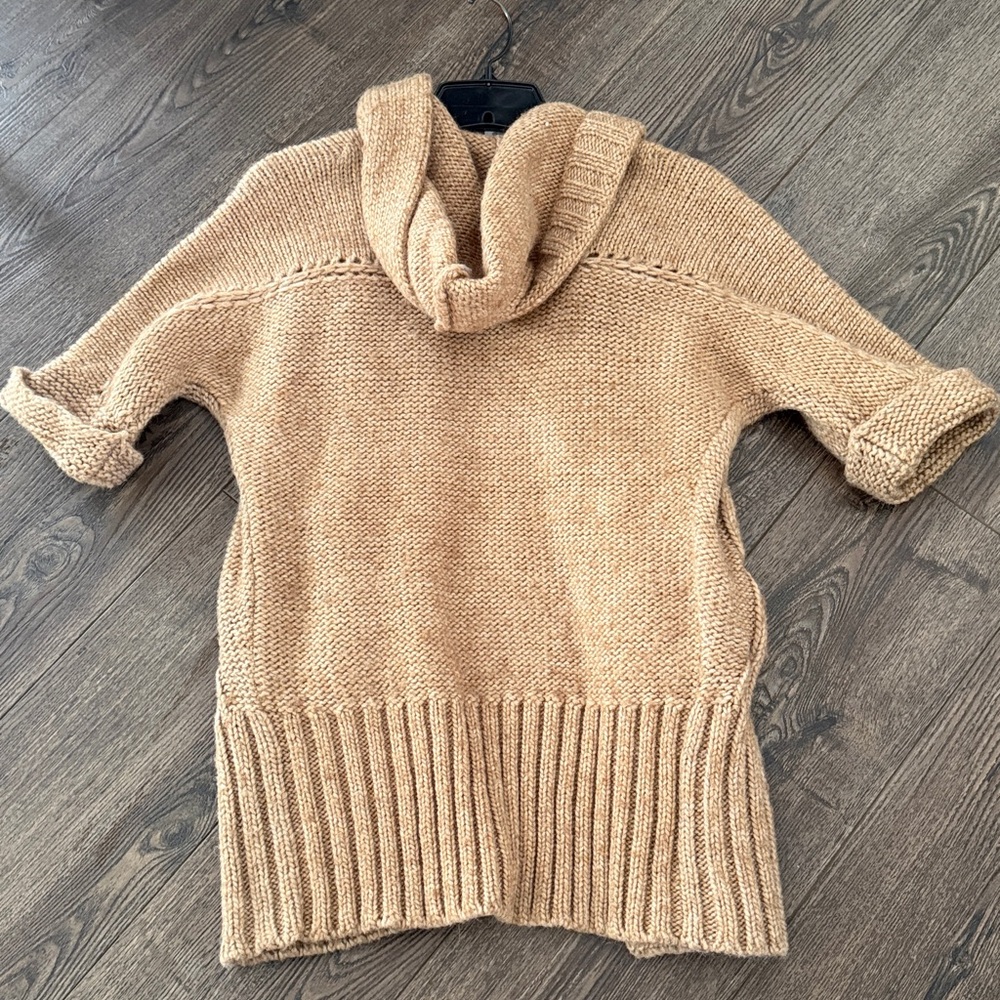 LOFT short sleeve hooded wool blend cardigan petite Small - Picture 6 of 9